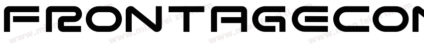 frontagecondensed regular字体转换